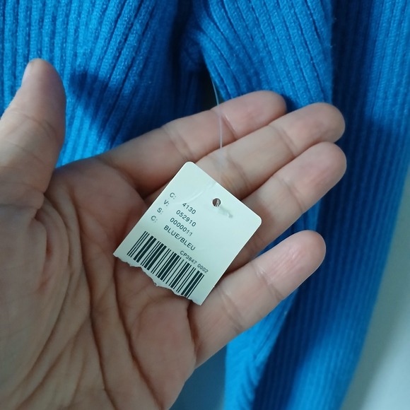 Anthropologie Women's Size Small The Thea Twofer Sweater Dress Royal Blue Maxi - Picture 9 of 16